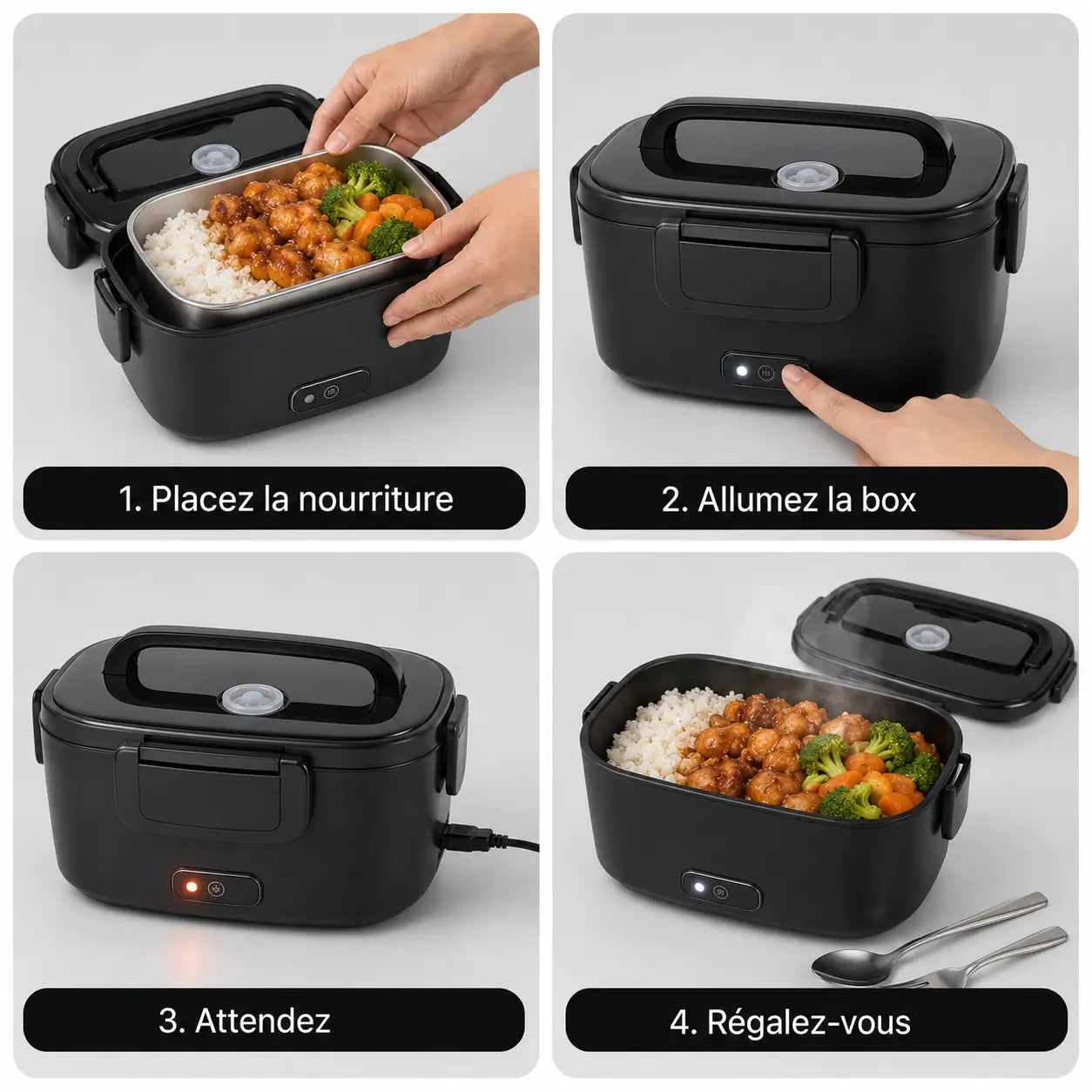 Lunch Box Chauffante - Fini les Repas Froids au Travail