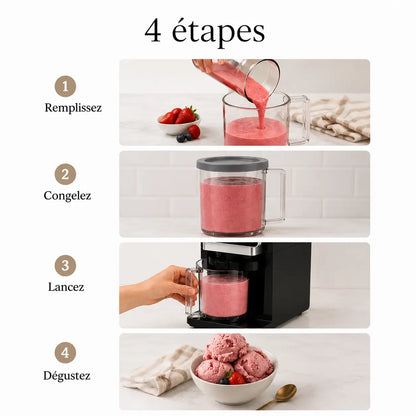 Machine à Crème Glacée Maison 8-en-1 | Glaces, Sorbets, Gelato, Slushies