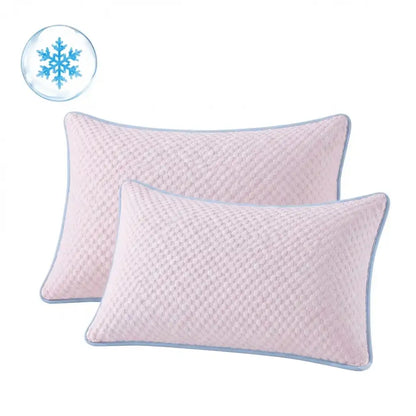 Taie d'Oreiller 48*74cm Rafraîchissante Anti-Chaleur